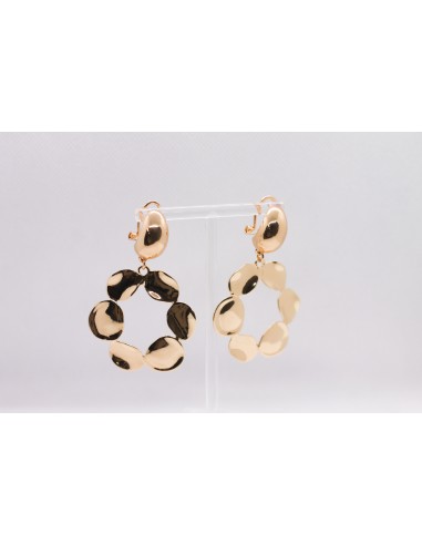Pendientes dorados círculos